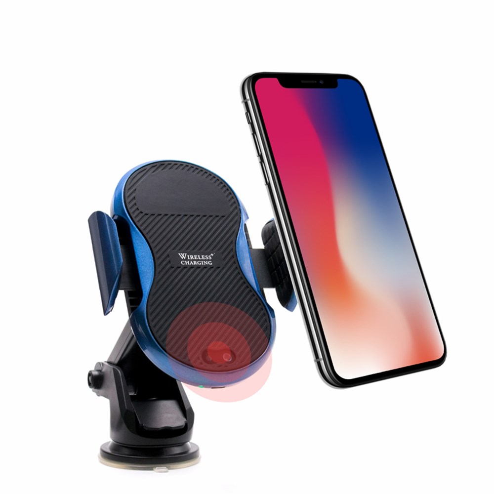 Qi Car Wireless Charger For iPhone 11 X XS Max XR Samsung Mobile Phone Charger 10W Fast Wireless Car Charging Mount Holder